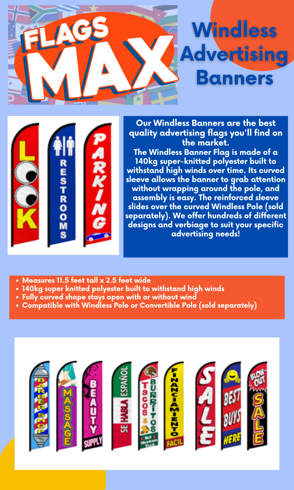 Auto Windless Full Sleeve Business Flags Low Down Payment We Finance Dealership