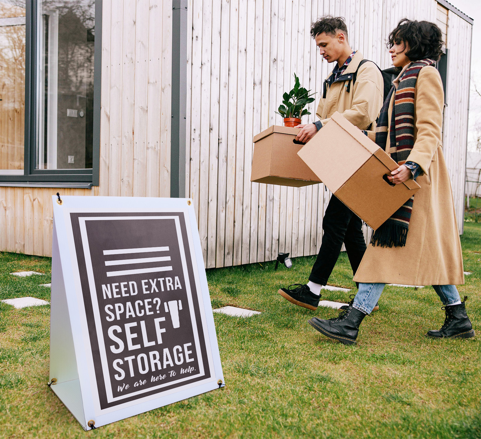 Need Extra Space Self Storage A-Frame Sidewalk Sign Affordable Units Available