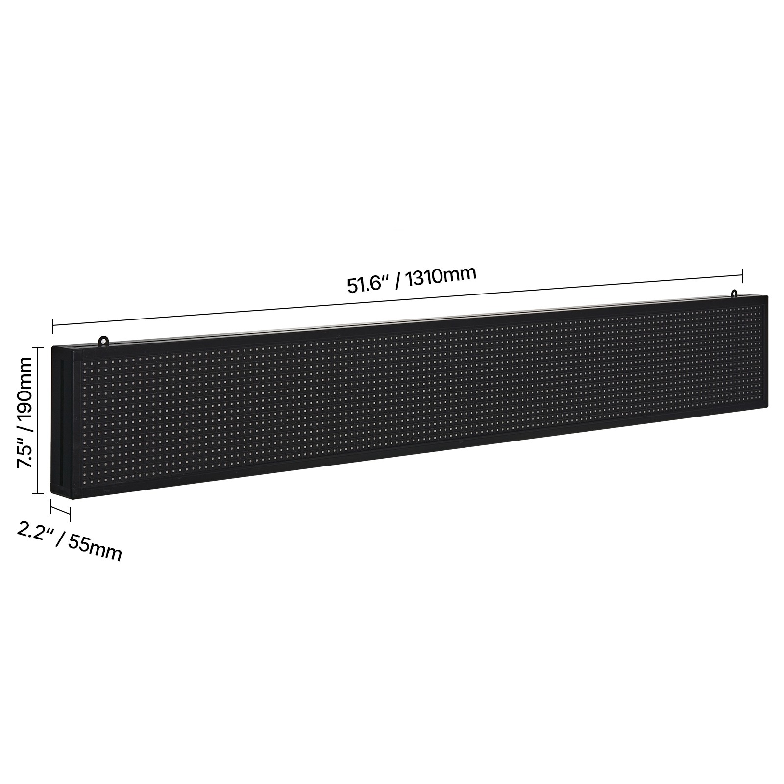 52×8 in Programmable LED Sign Digital Scrolling Display Board P10 Full-color