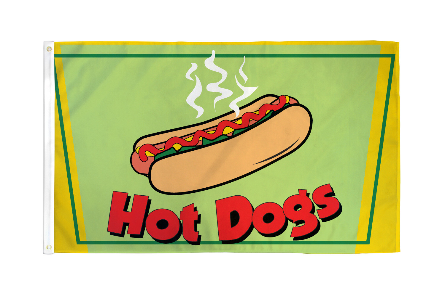 Hot Dog Flag 3x5ft Hotdogs Banner Bandera de Comida Food Concessions Flag
