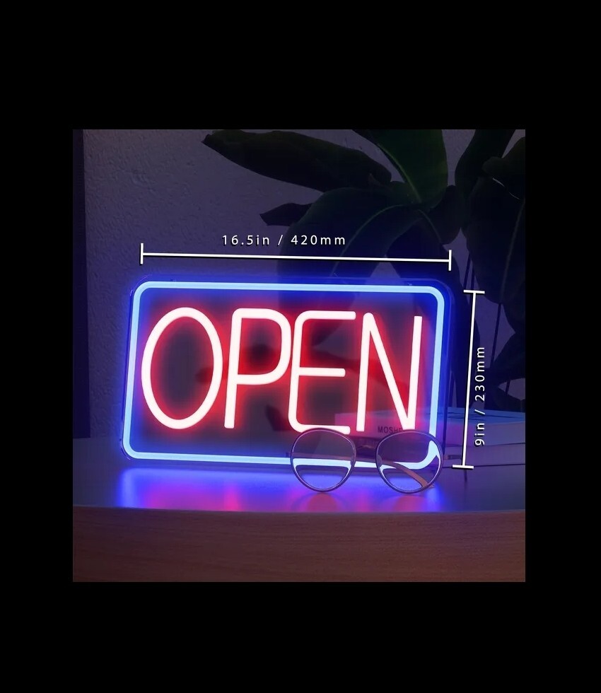 LED STORE OPEN SIGN , OPEN BUSSINES SIGN ,NIGHT LAMP HOME FOR BAR