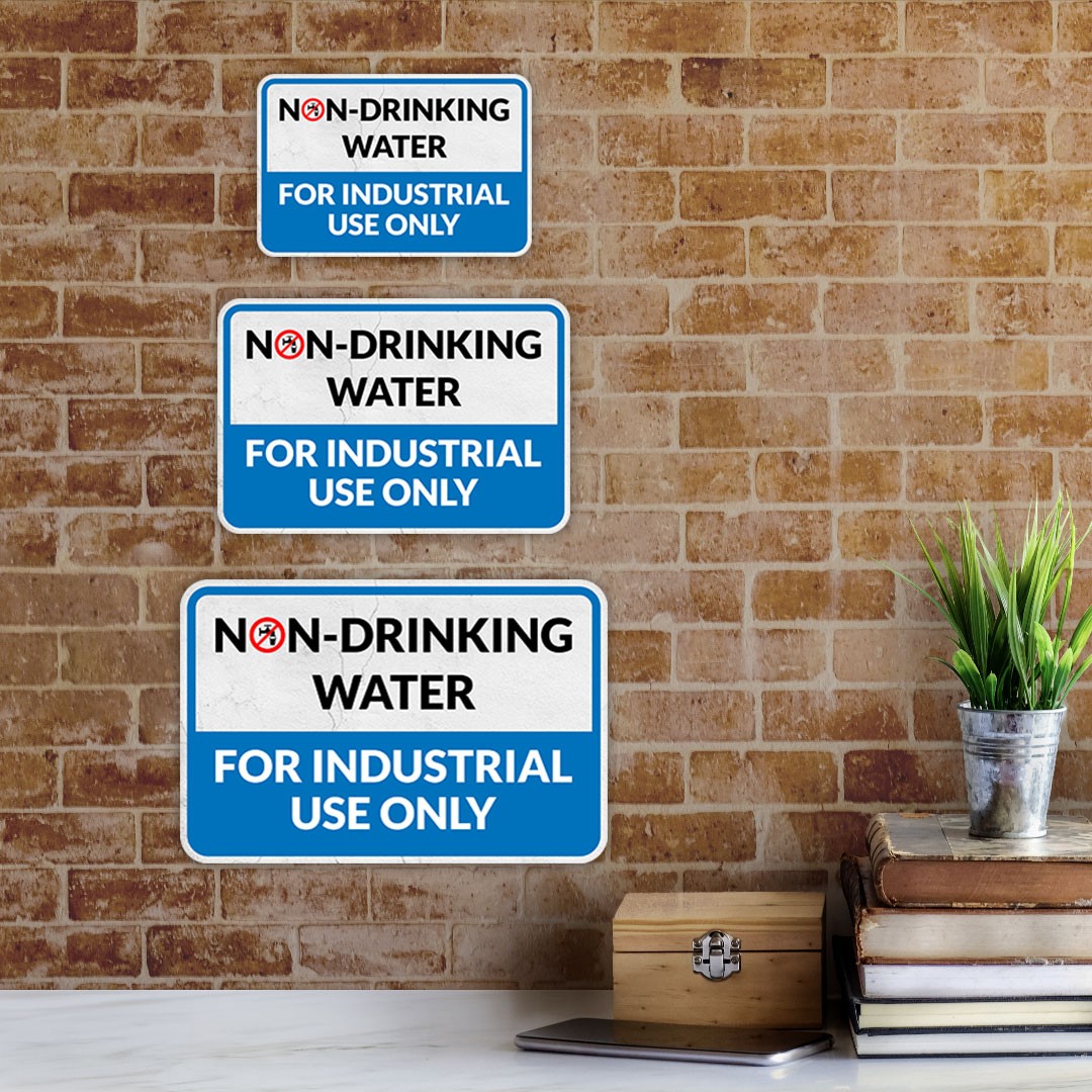 Classic Framed Plus Non-Drinking Water – For Industrial Use Only Sign