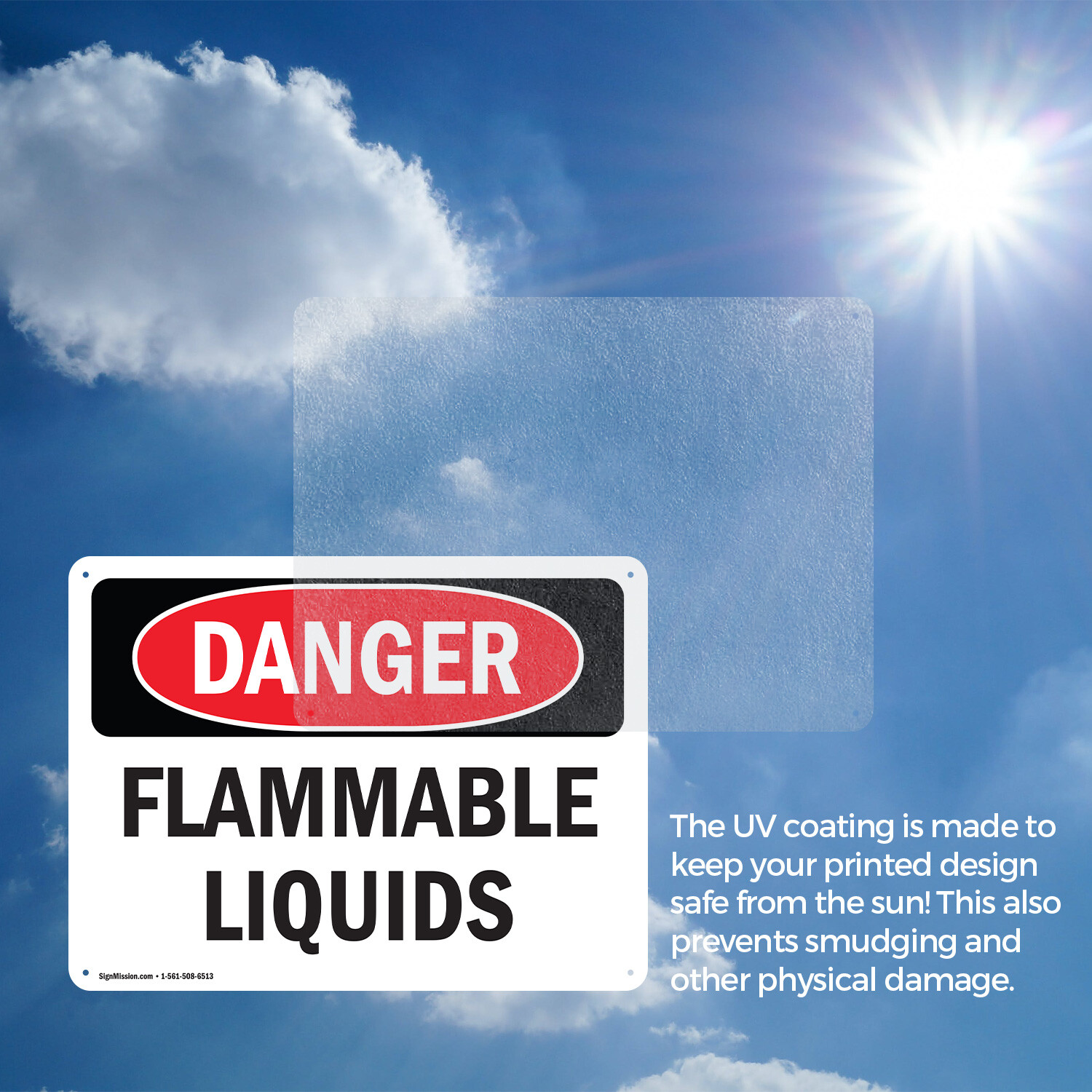 (2 Pack) Flammable Liquids OSHA Danger Sign Decal Metal Plastic