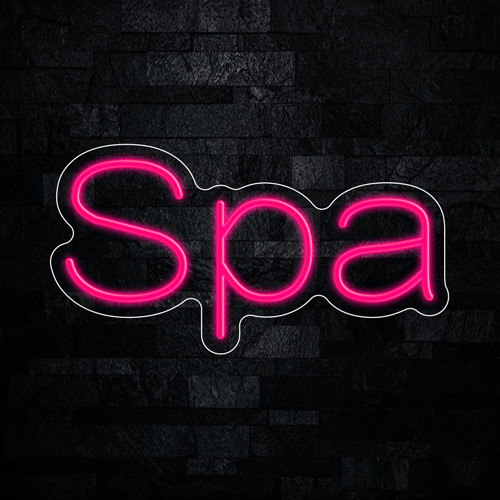 Spa LED Neon Sign 19″L x 10″H #33415