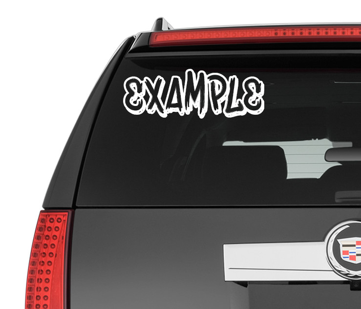 Custom Personalized Decal Vinyl Lettering Text Business Sign Halo Inspired