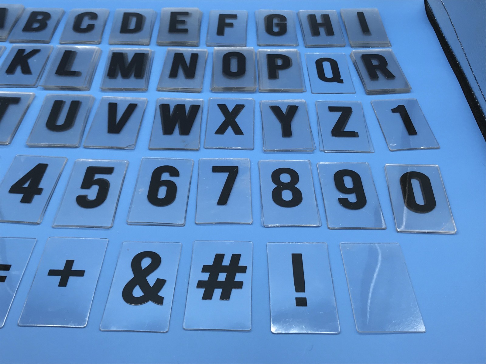 131 Piece Sign Letters Flexible Outdoor 3 x 1.625″ Inch
