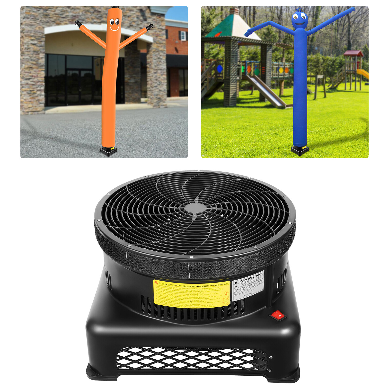 18 Inches In Diameter Blower Fan 3400RPM Sky Dancer Blower 750w Business Sign