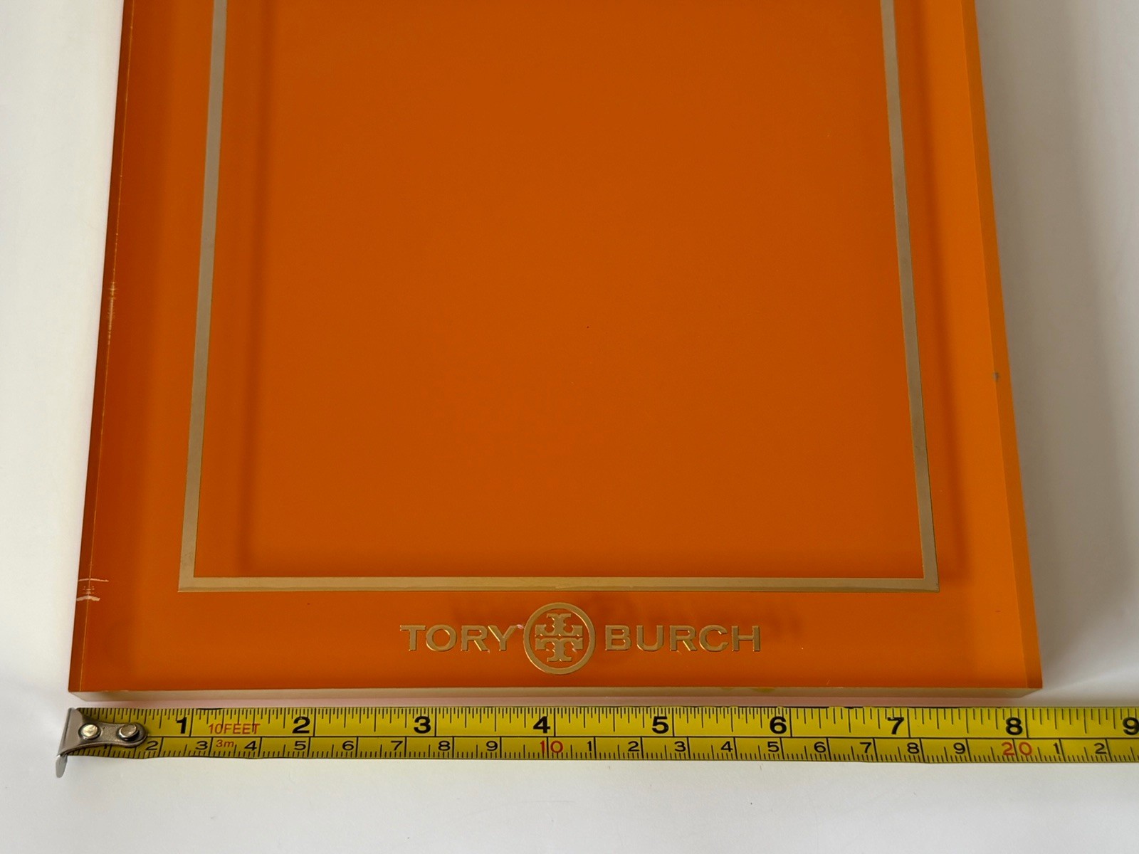 TORY BURCH STORE DISPLAY SIGN EYEWEAR SUNGLASSES RARE 8×8 in