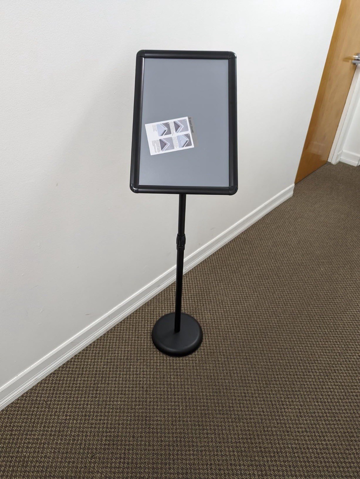 Heavy-Duty Pedestal Poster Sign Holder Floor Standing Outdoor and Indoor