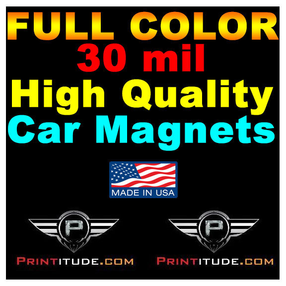 Custom Designed 30mil 12X12 Custom Car Magnet Magnetic Auto Truck Signs 12″x12″