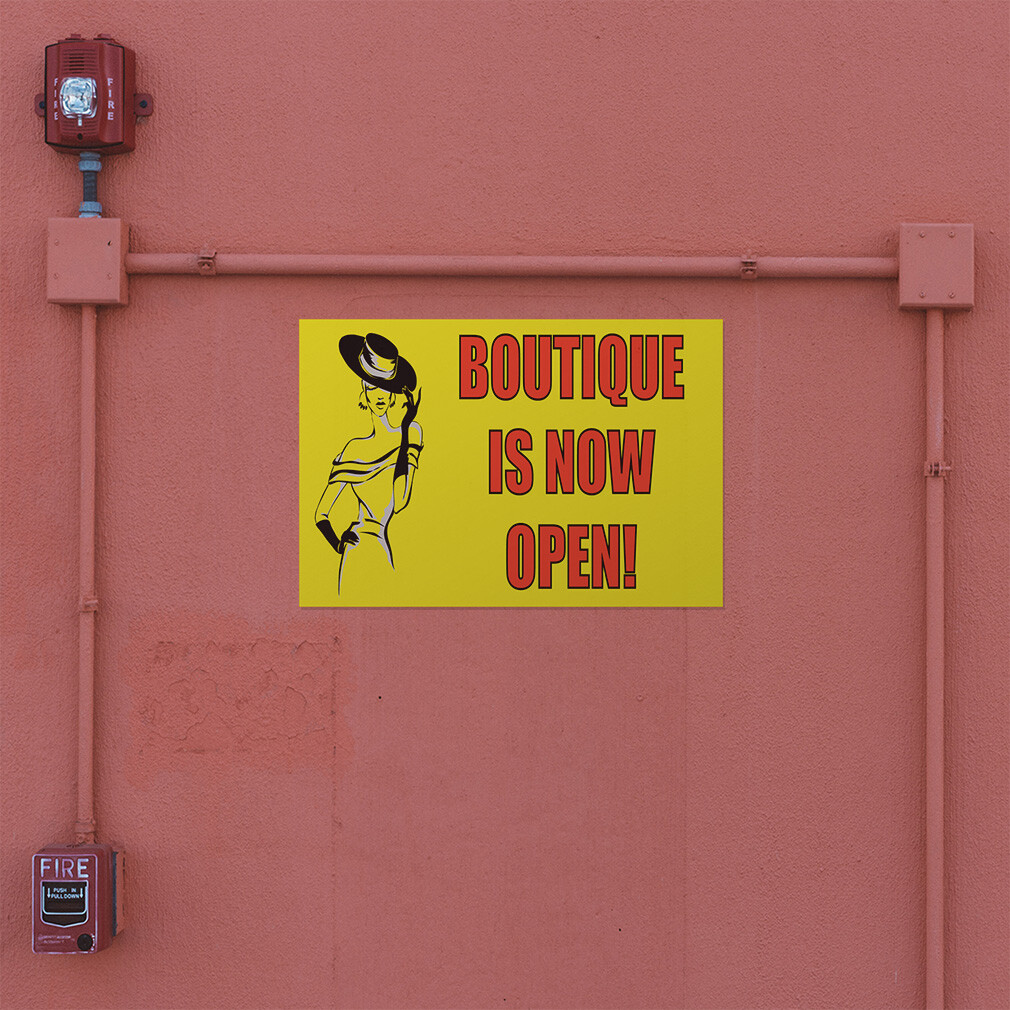 Decal Stickers Boutique Is Now Open! Advertising Printing B Store Sign Label