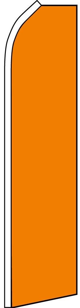 ORANGE SOLID COLOR FLUTTER FLAG Tall Feather Swooper Banner Events Occasions