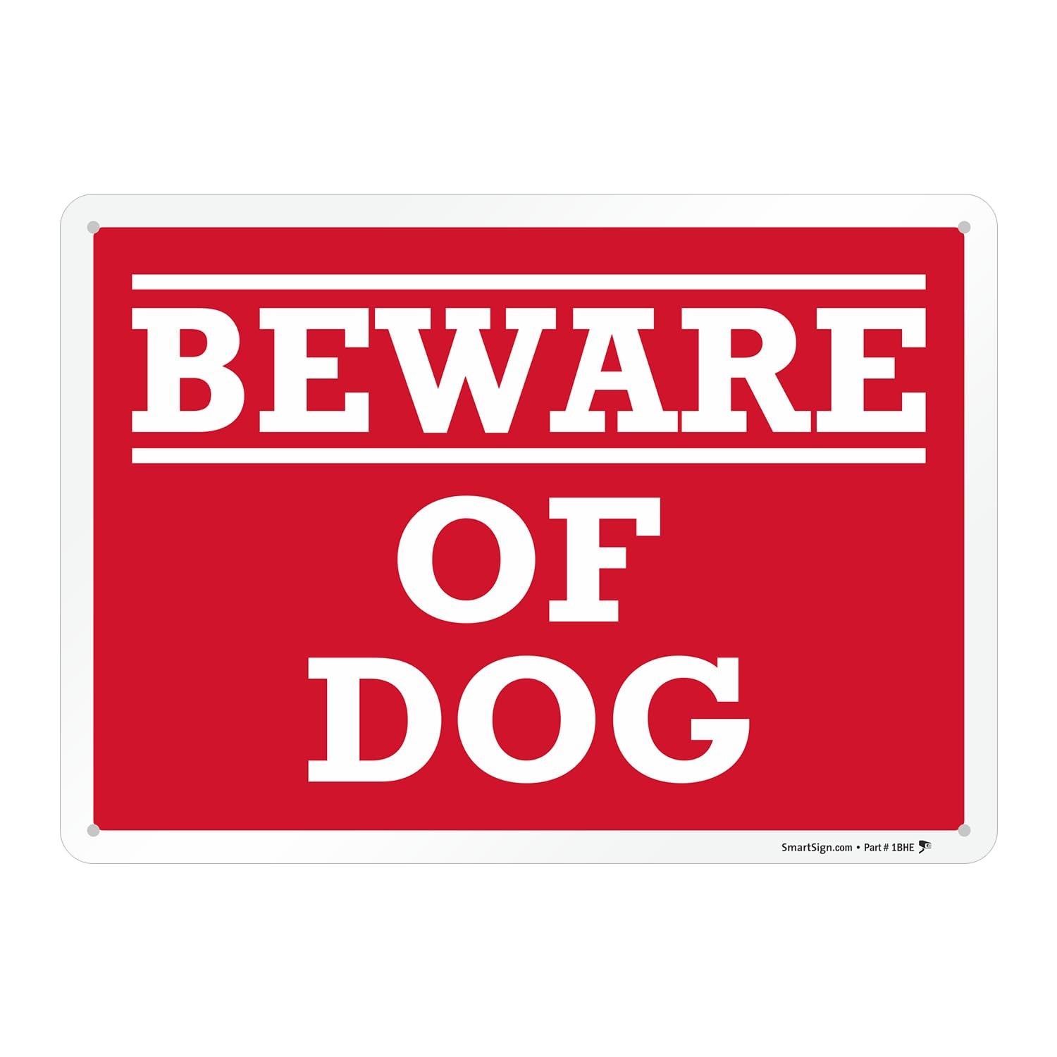 10×14″ Aluminum “Beware of Dog” Sign for Home Security Property Warning