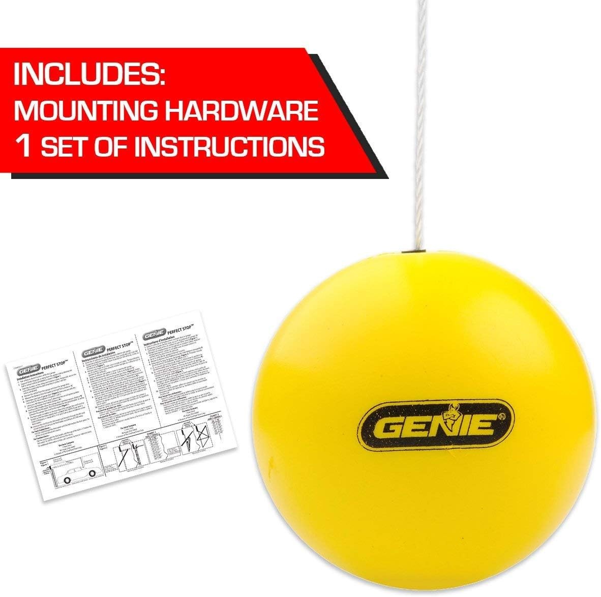 Genie GPS-R Stop Perfect Every Time Parking Guide 1 Count (Pack of 1), Yellow