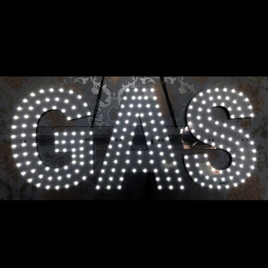 LED COLD BEER SIGN (7″X32″ INCH) – WHITE / LIGHT BLUE COLOR