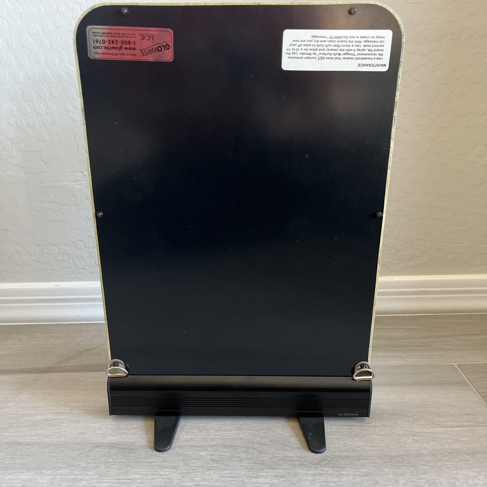 Glowrite 12 x 18 Write-On, Wipe-Off Illuminated Sign 7 Colors Continuous Change