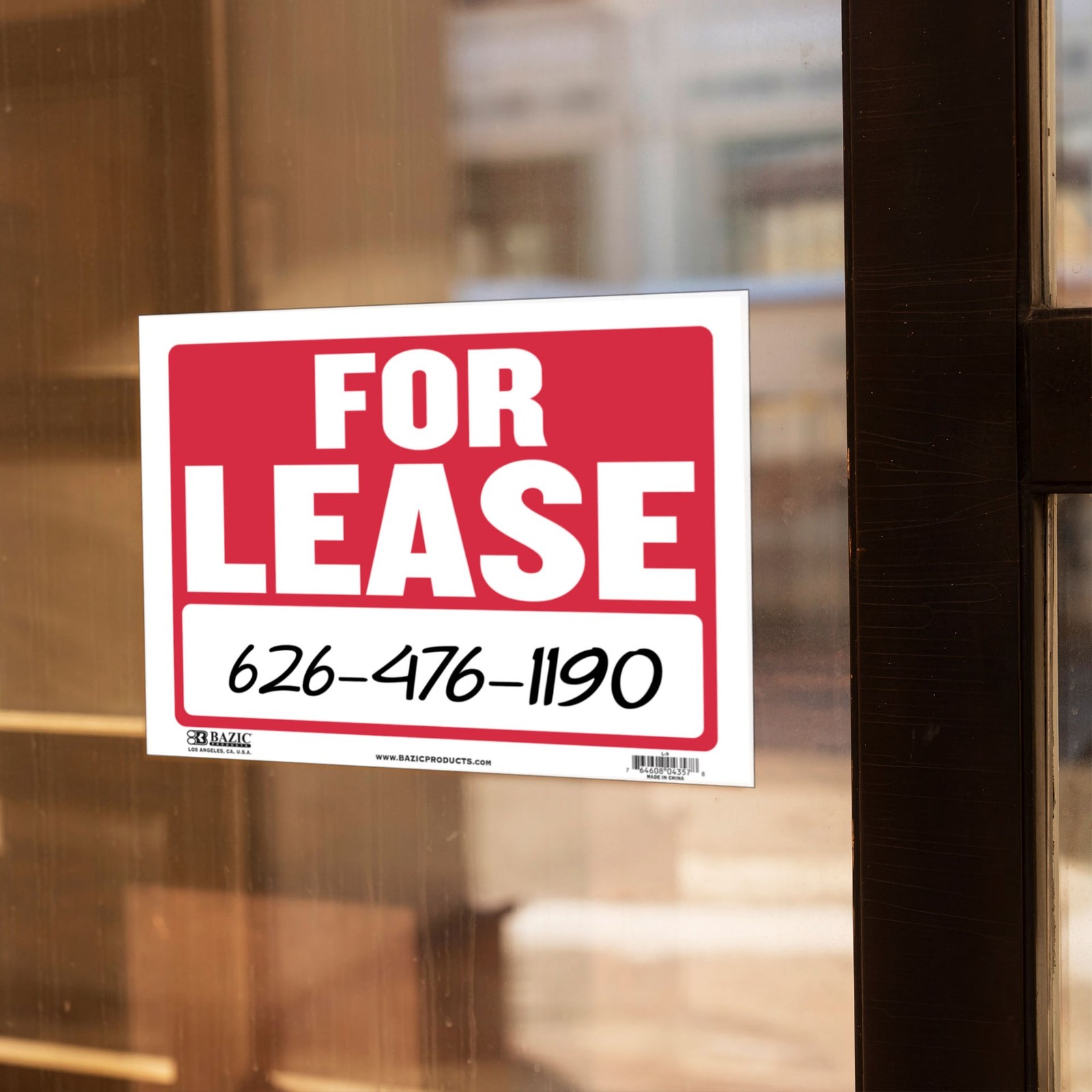 BAZIC 12″ X 16″ For Lease Sign, pack of 24