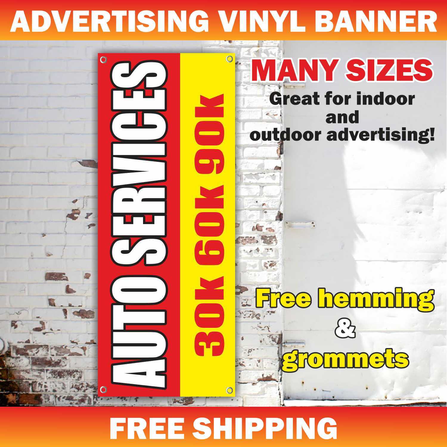 AUTO SERVICES Advertising Banner Vinyl Mesh Sign repair car mechanic garage fix