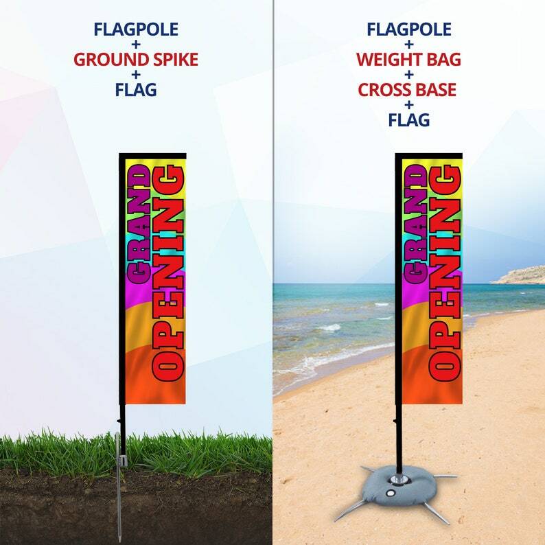 Anley Custom Rectangle Feather Flags Swooper Advertising Banners Flags