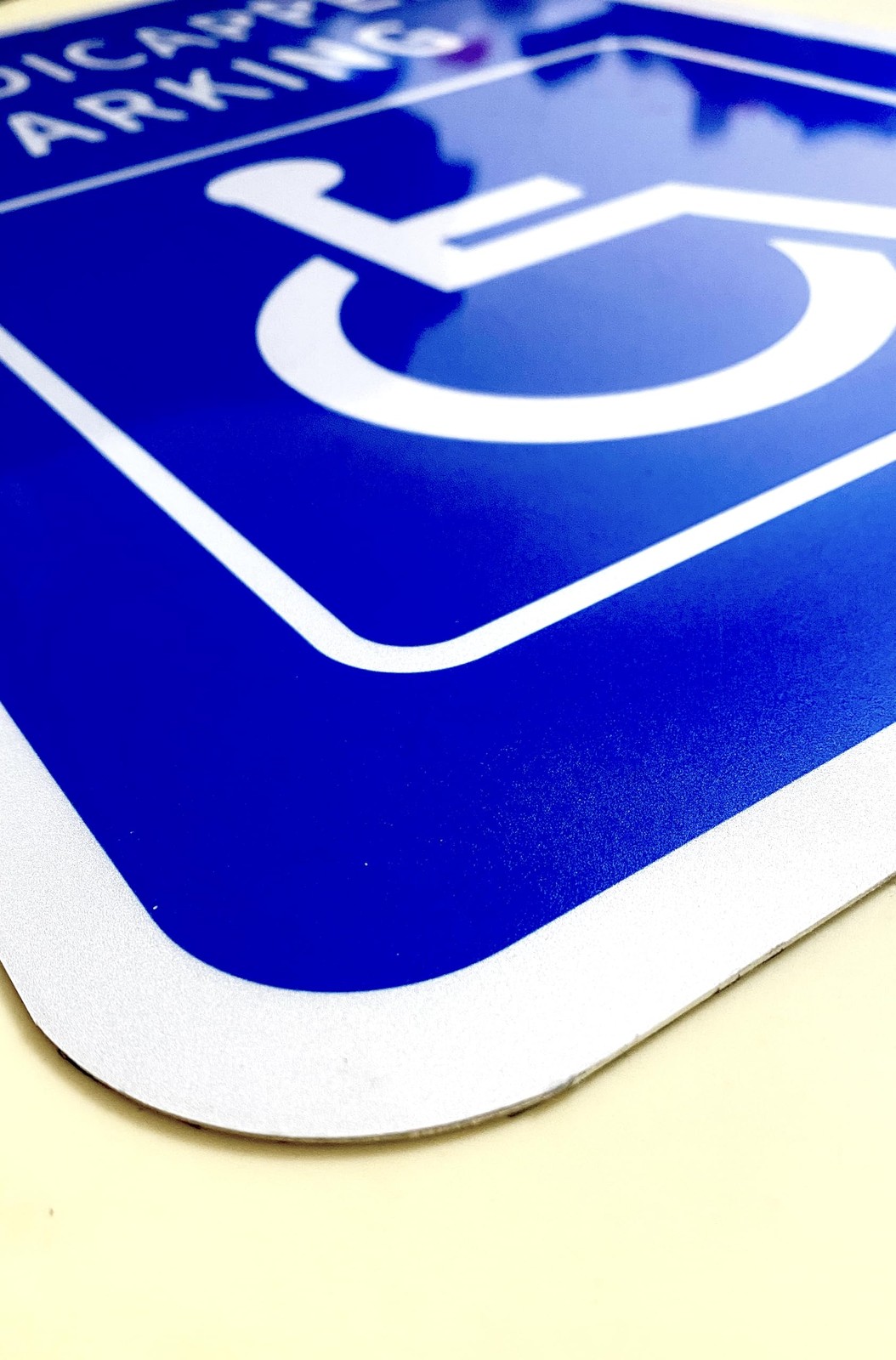 12×18 Inch .040 Aluminum Handicap ADA Parking Sign UV Weatherproof 4 PCS
