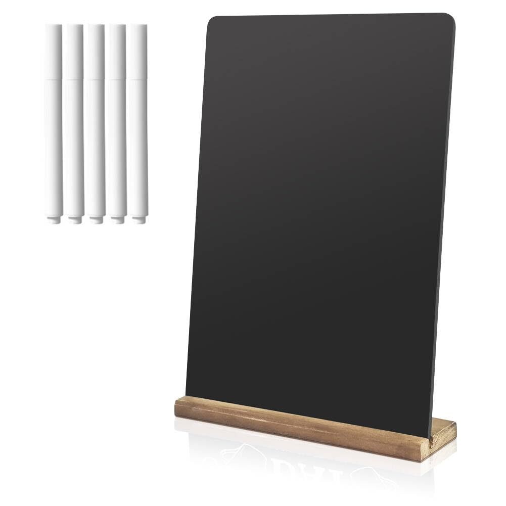 Double-Sided Tabletop Chalkboard Set Wooden Chalkboards Signs for Café Menus …