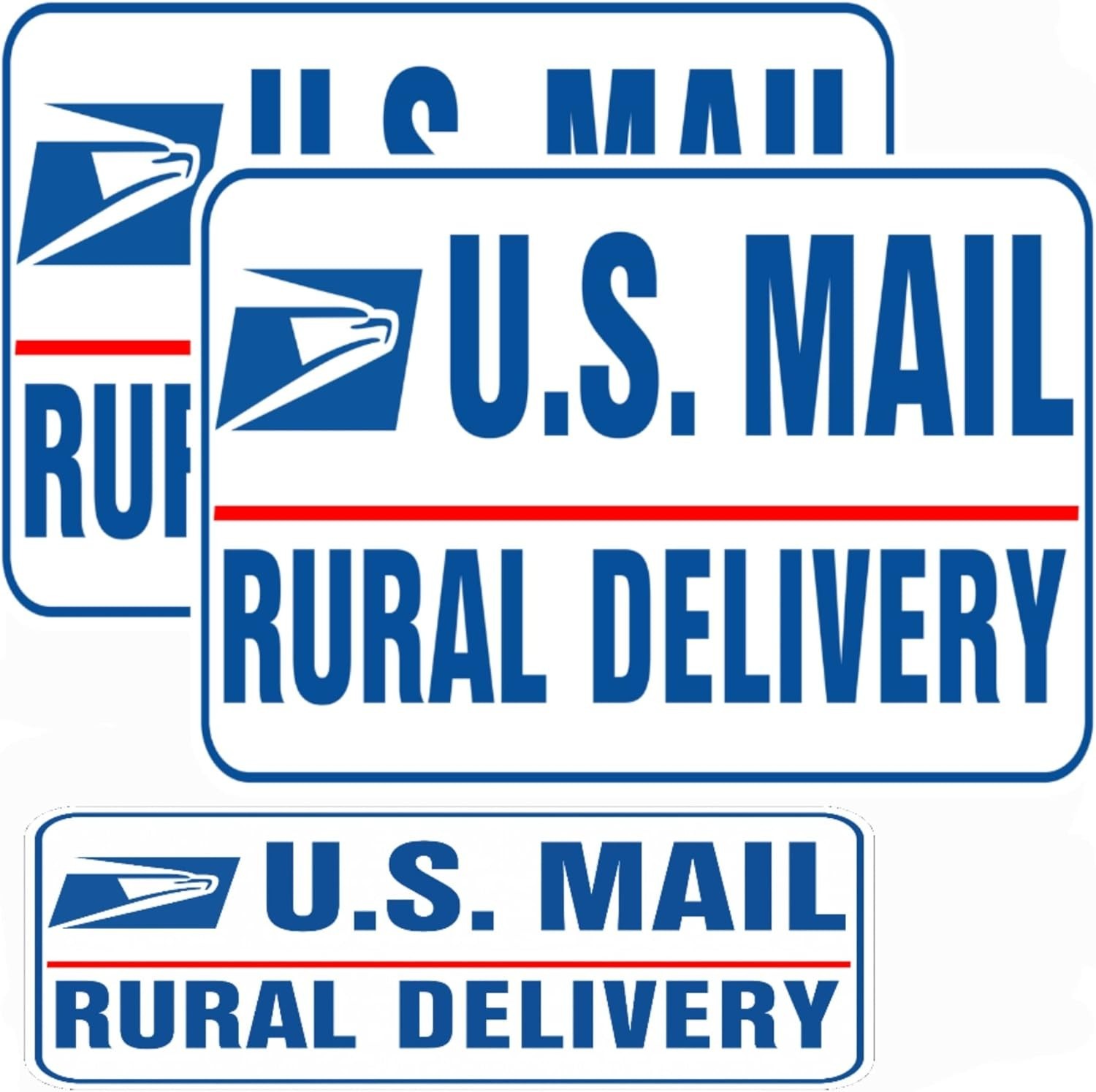 3 Pack Heavy Duty US Mail Delivery Driver Magnetic Signs Rural Carrier Car Truck