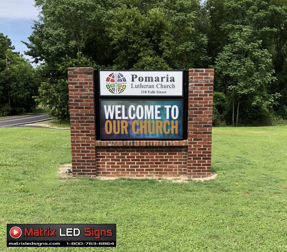 LED Sign Outdoor Full Color 2 Sided LED Programmable Message Digital Sign P6