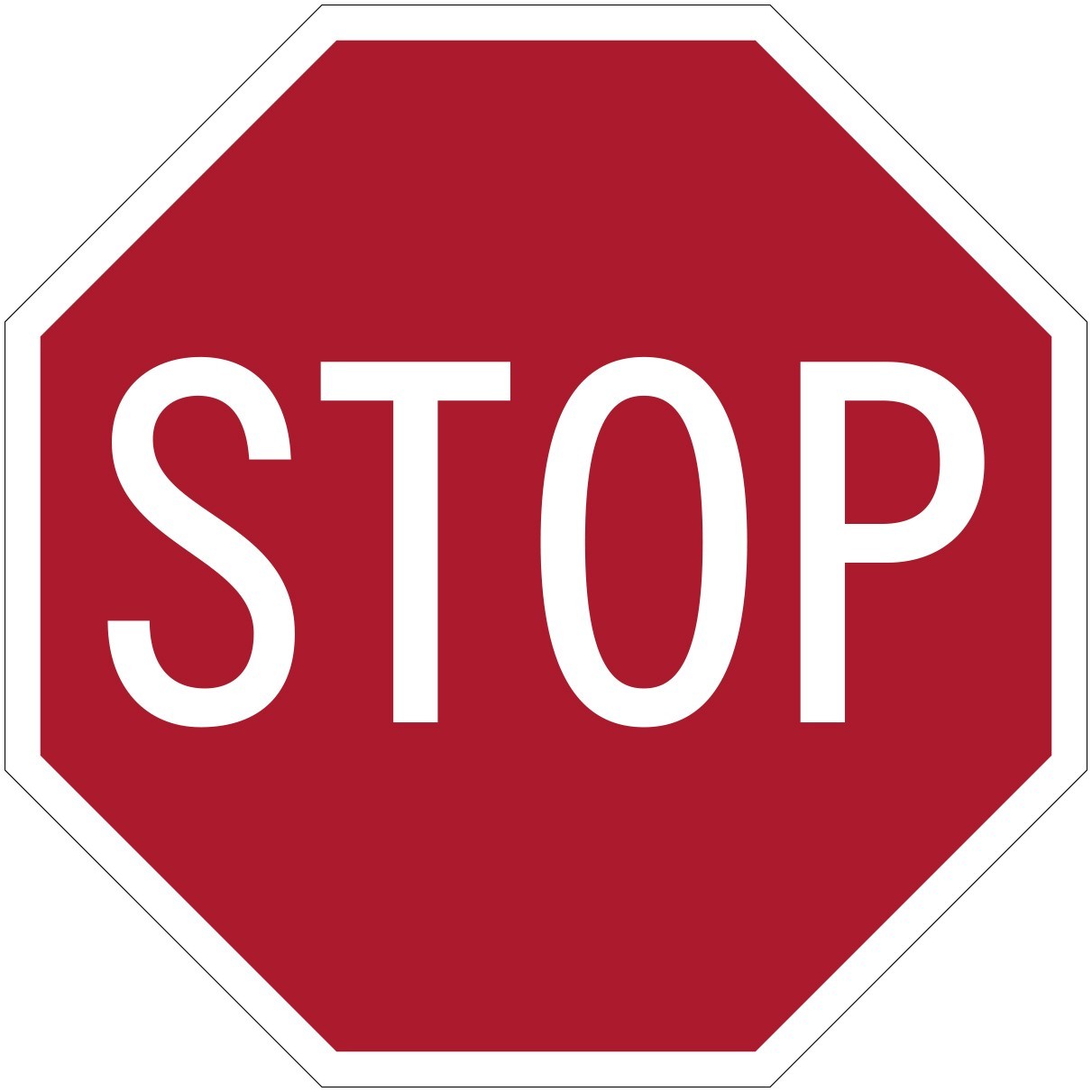 Stop Sign Stickers | 10 Vinyl Decals | 2″ octagon shape | outdoor durable
