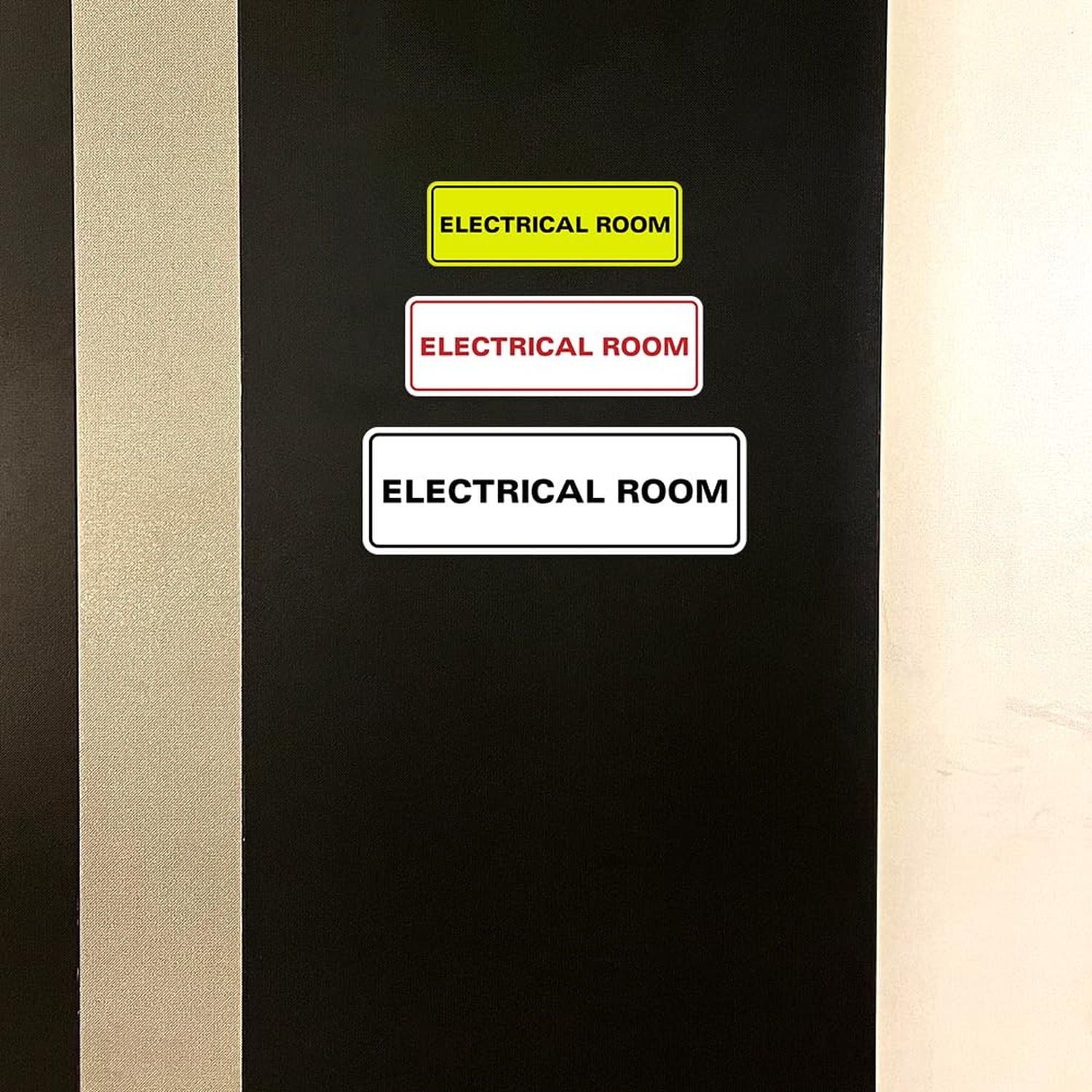 All Quality Standard Electrical Room Sign – Lt Gray – Medium (1 Pack)