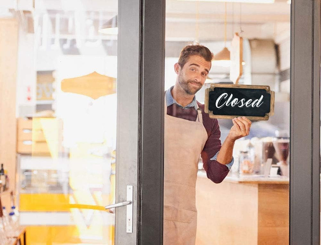 Open Signs for Business Double Sided Chalkboard Style Open Closed Sign for Store