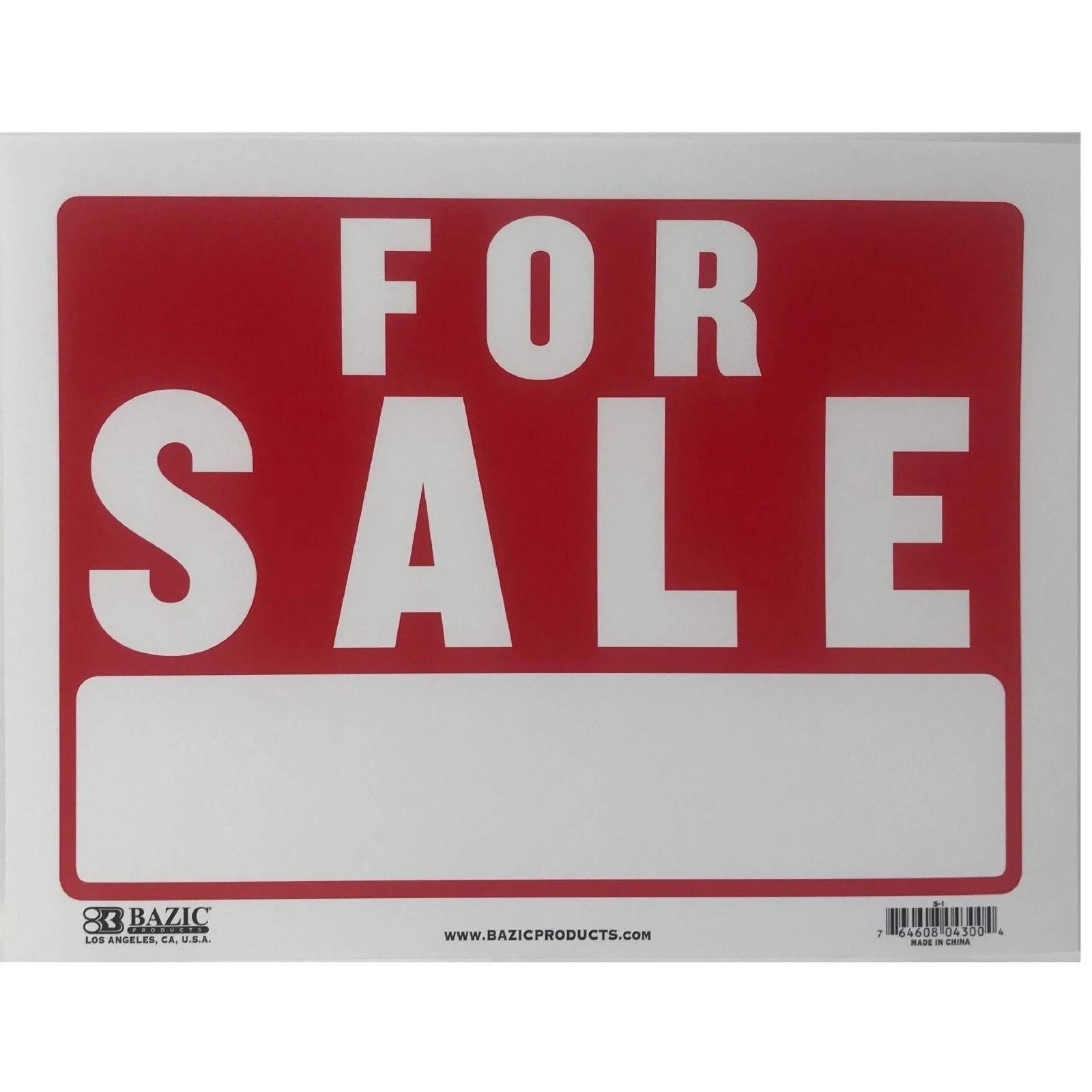 5 Pack FOR SALE Sign 9×12″ inch Weatherproof Plastic Sell Cars, Property Signs