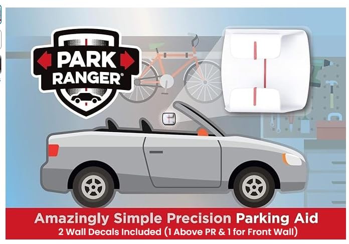 Park Ranger 1 pcs: U.S.A. Made Garage Parking Aid Bright White 1 Pack