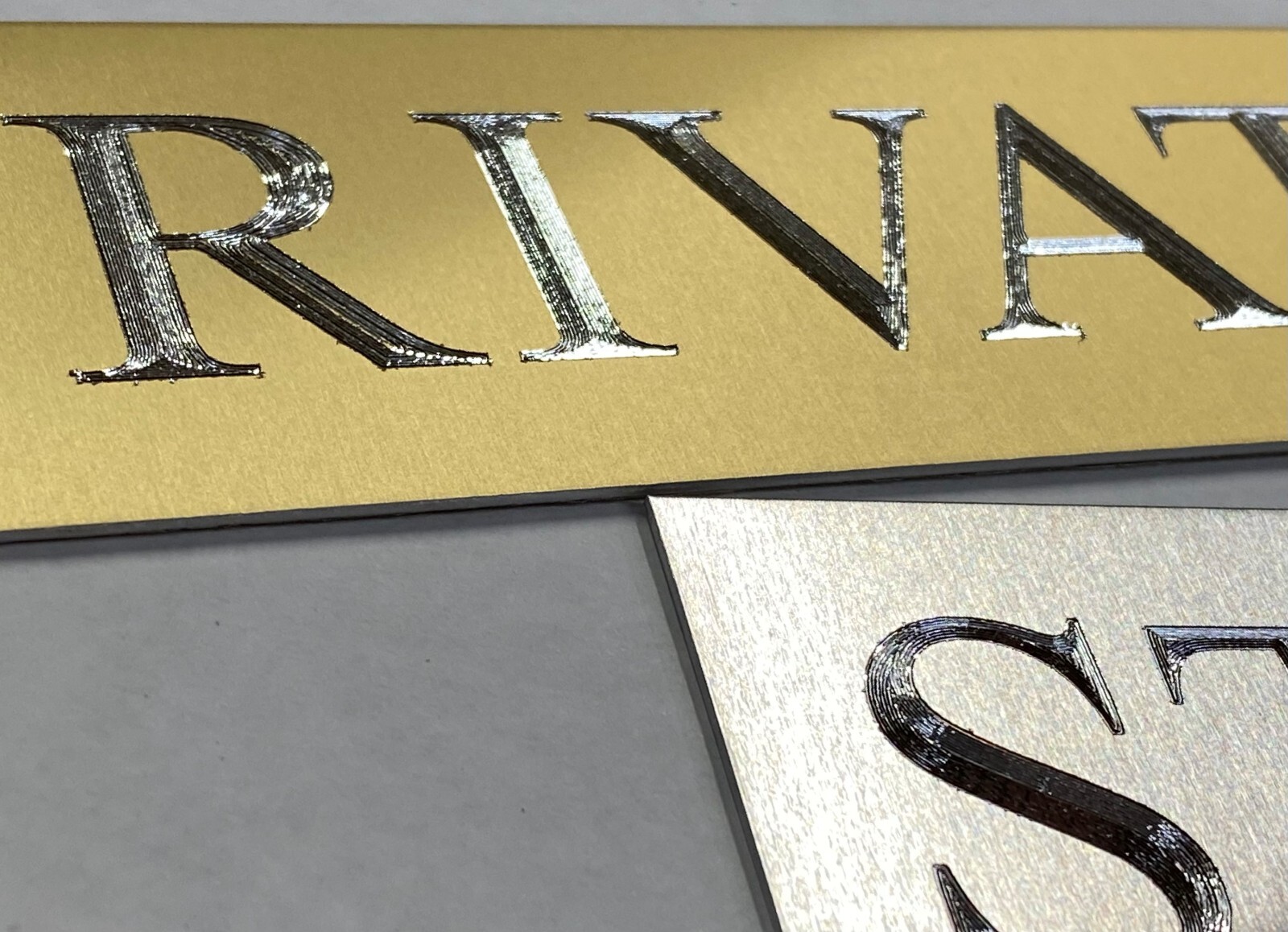 Engraved 10×2 8×2 Custom Name Plate Office Wall Door Desk Metal Sign Plaque