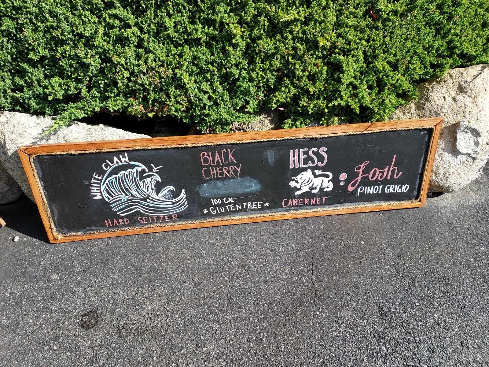 Restaurant Signs and Blackboard