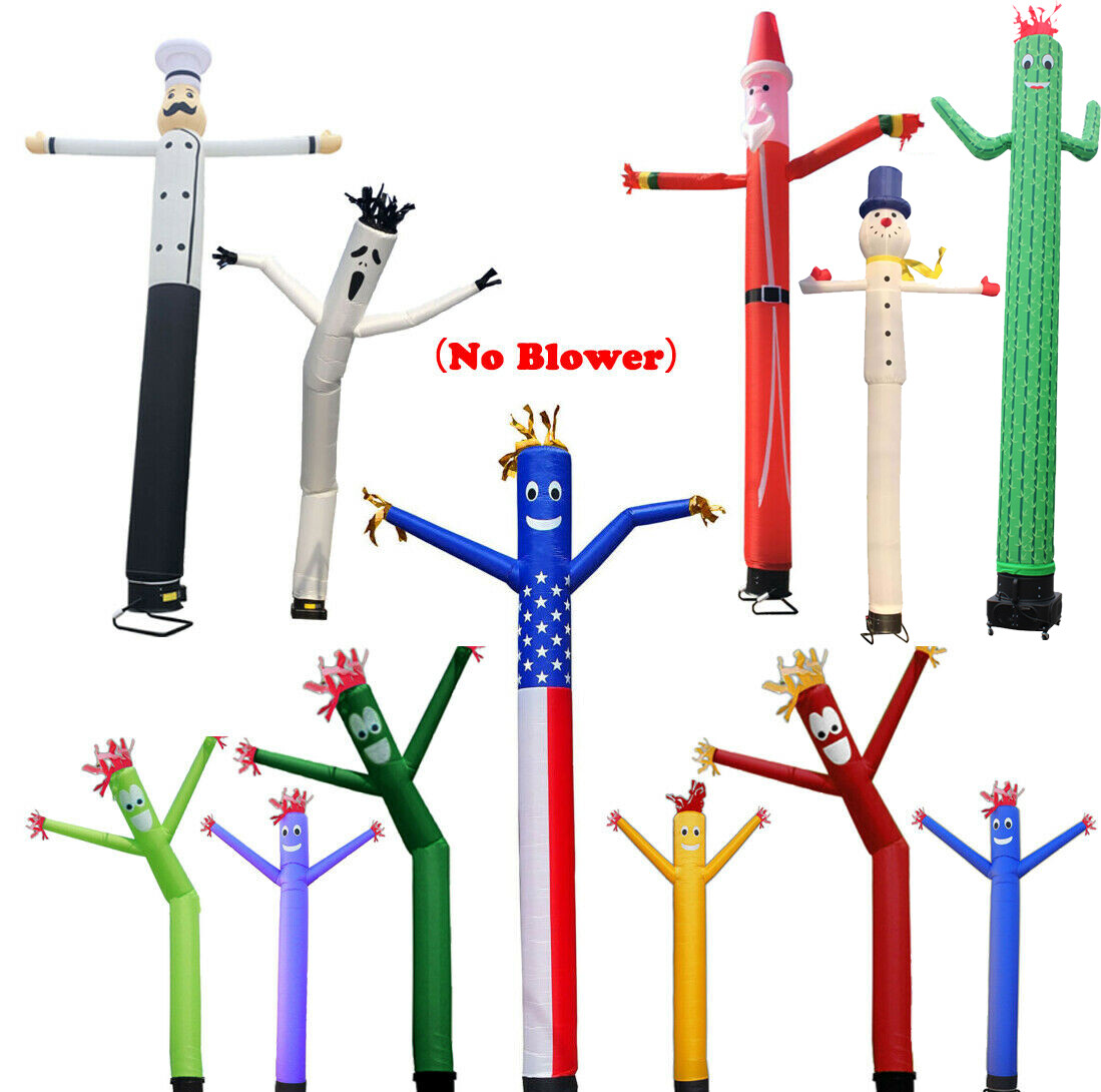 3/6m Inflatable Advertising Air Puppet Tube Sky Wavy Man Wind Dancer (No Blower)