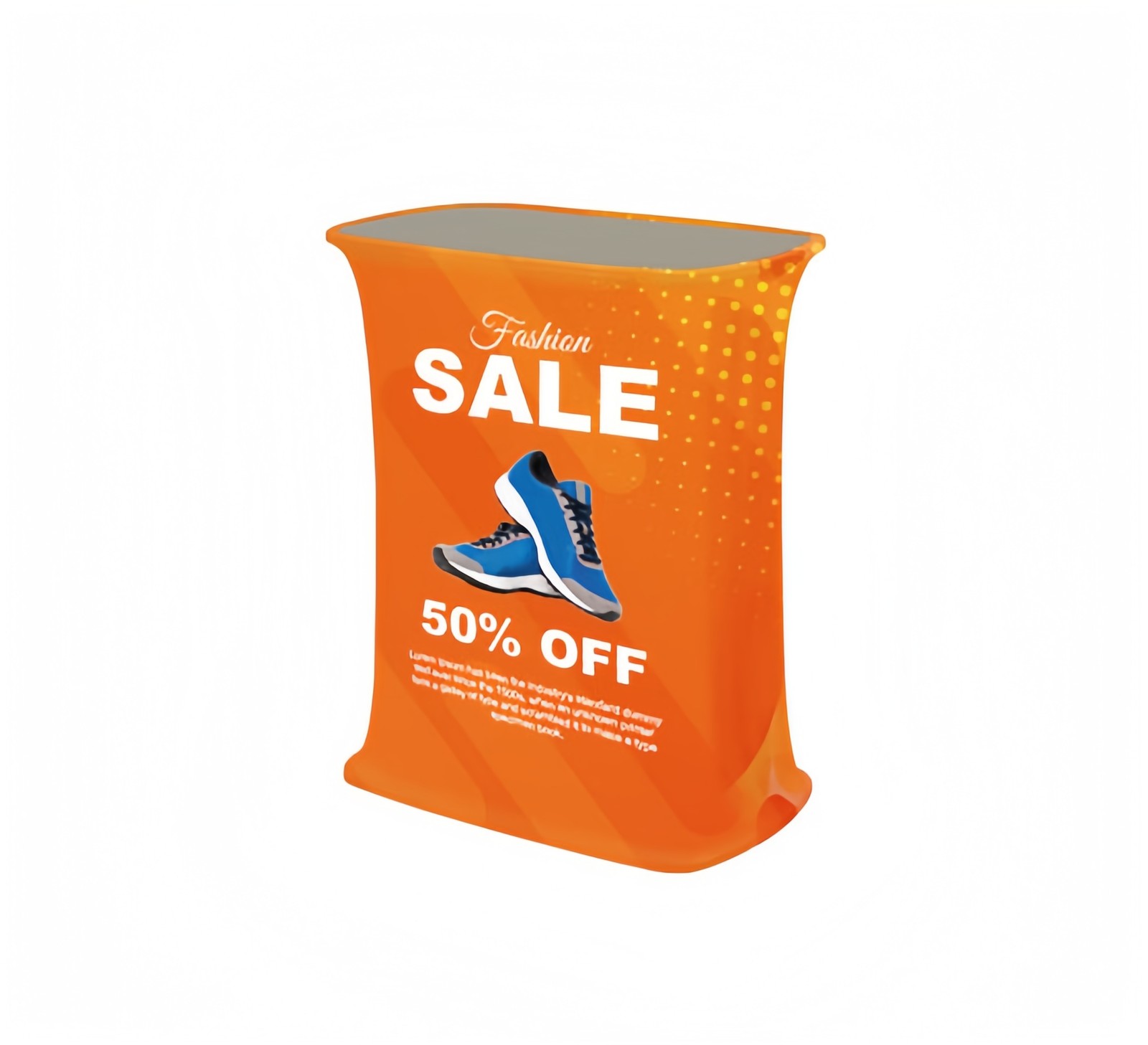 Rectangular Auto-Folding Hydraulic Pop-Up Counter – Self-Deploying Display Frame