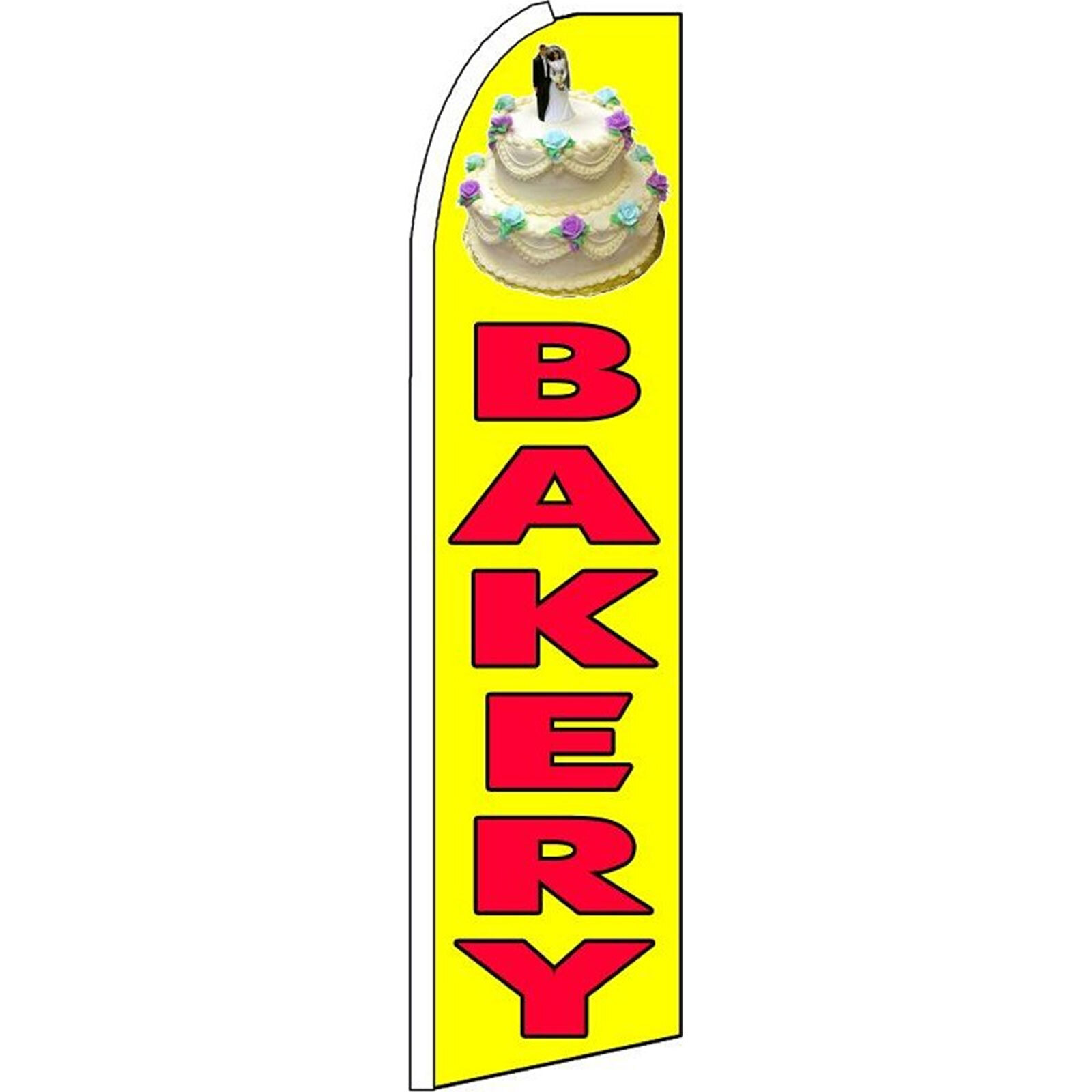 Bakery 3 ft X 11 1/2 ft Polyester Swooper Flag