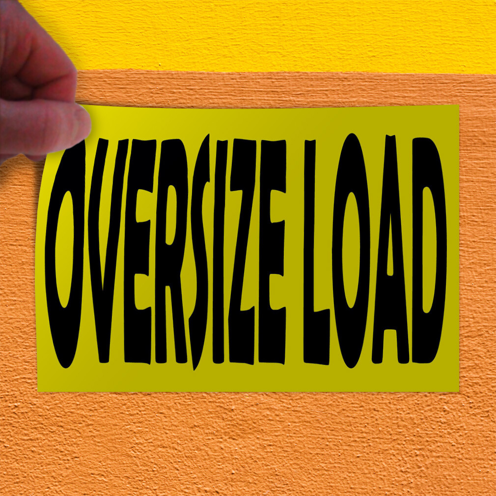 Decal Stickers Oversize Load A Vinyl Store Sign Label Business