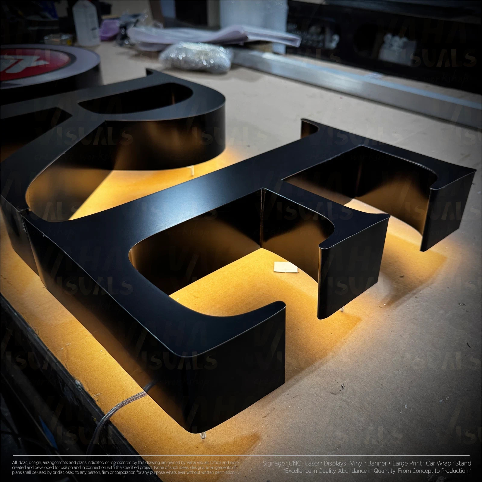 𝑵𝓙̶ Your Brand Custom 3D Channel Letters Illuminated & Non-Illuminated