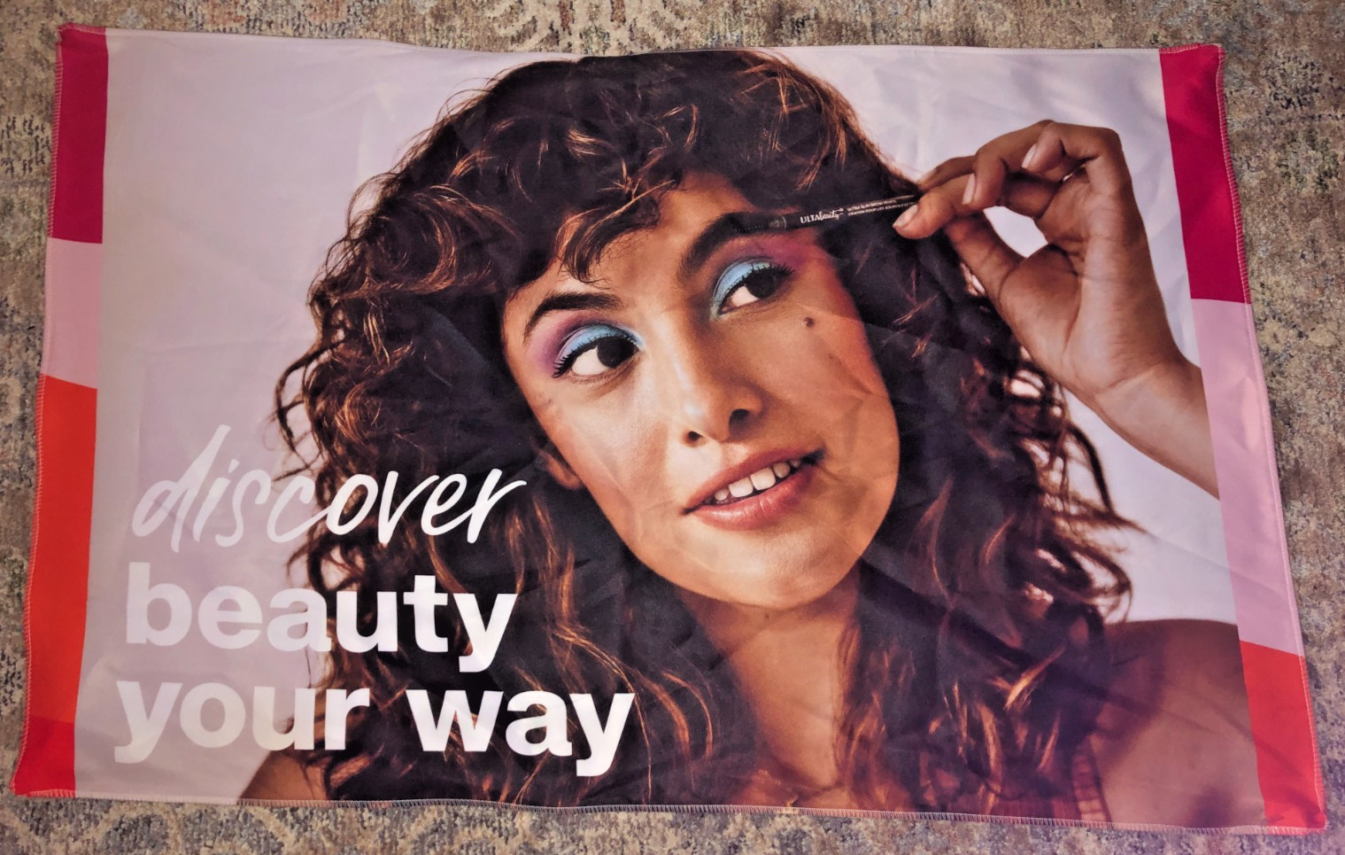 Ulta Beauty Store Retail Fabric Large Ad Banner 48×30 “Discover Beauty Your Way”