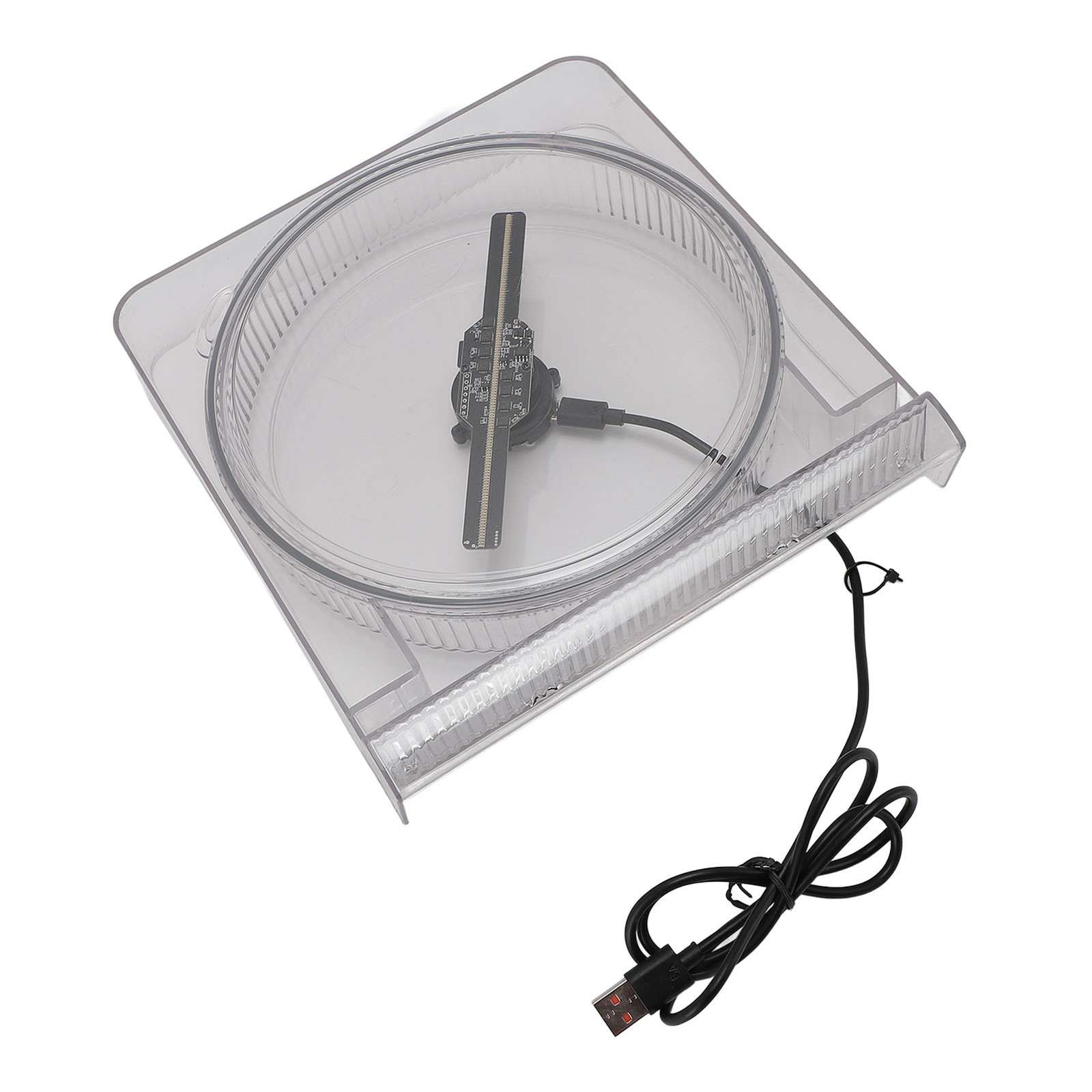 14cm 3D Hologram Fan With Cover Holographic Projector Advertising Display 1 CDUR