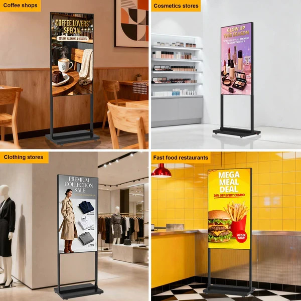 32″ 2K Ultra HD Digital Signage 700nits Floor Standing Commercial Screen