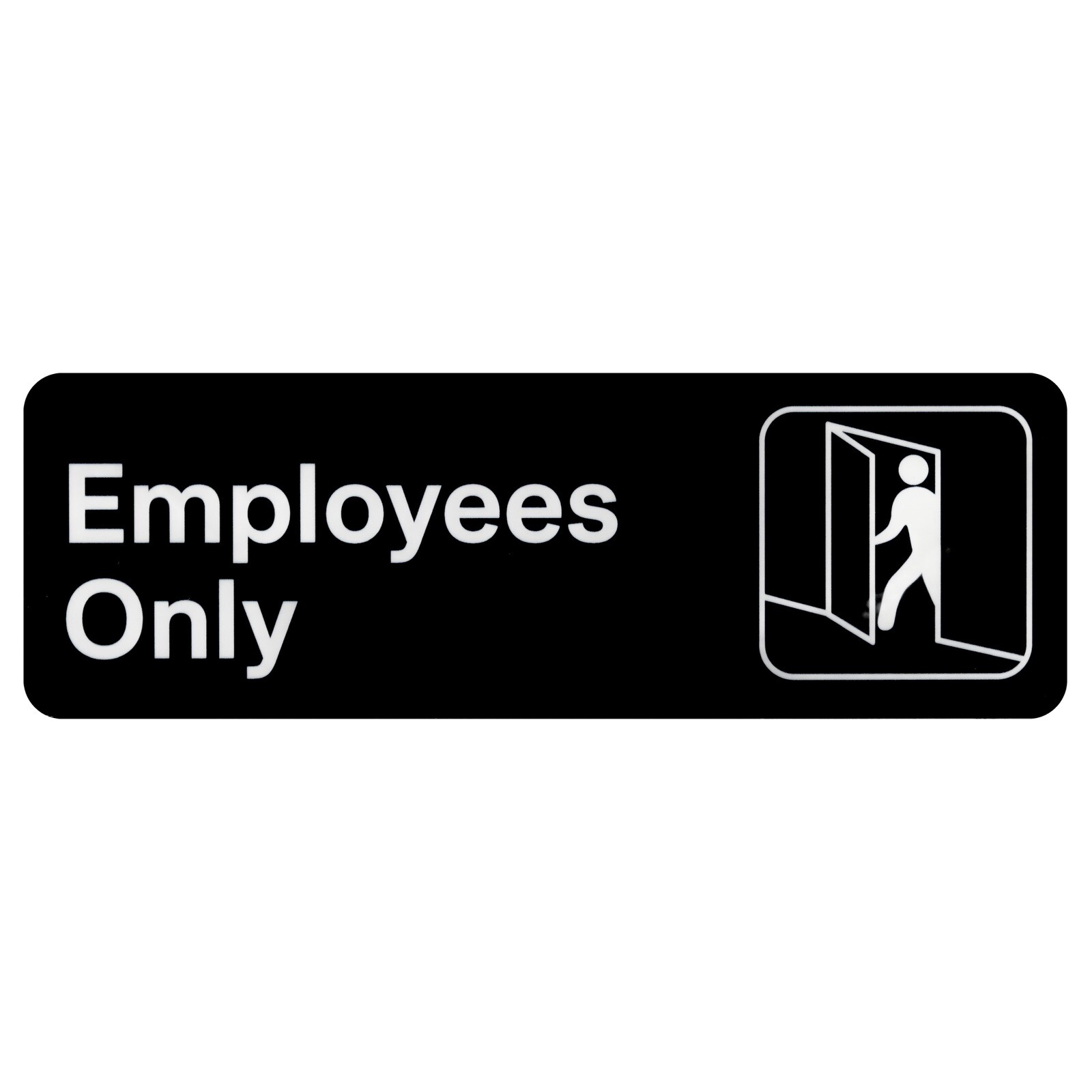 Employees Only Sign 3 by 9 for Office, Restaurant, Warehouse, Store