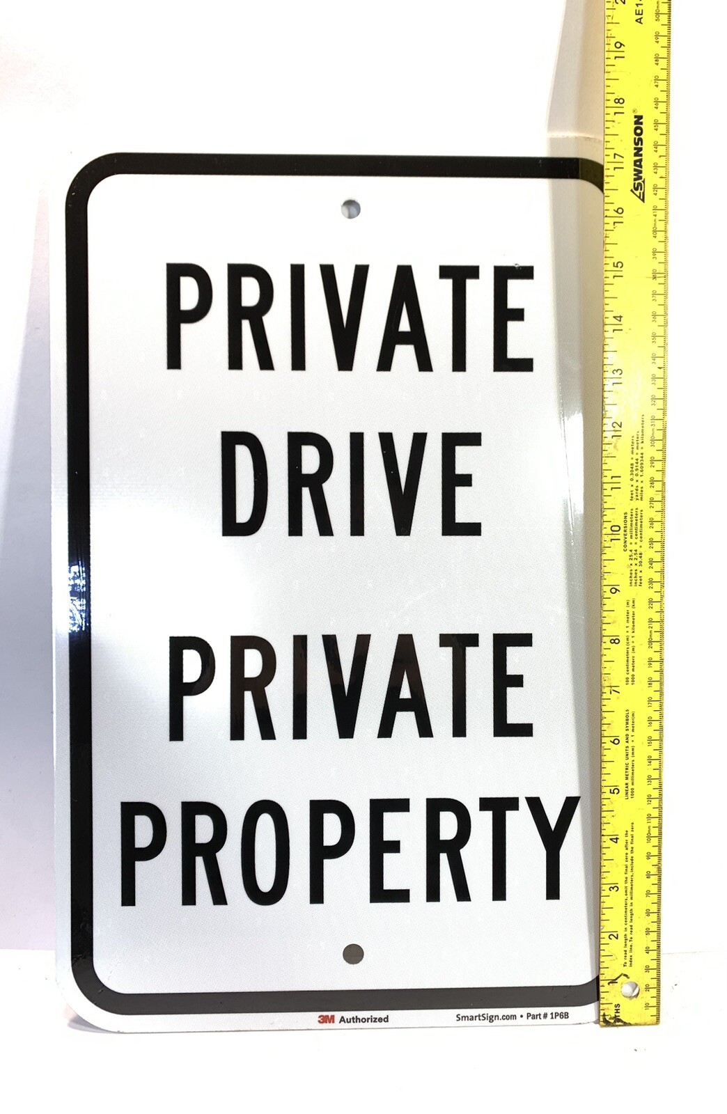 12 X 18 Inch Private Drive Private Property Reflective Aluminum Metal Sign