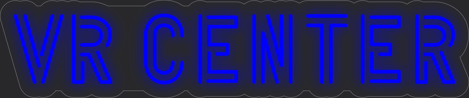 VR center Neon LED Sign Business Wall Decor Lighted Store Sign 36 x 7 in.