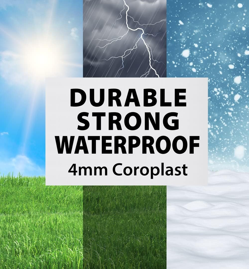 24X18 Blank Corrugated Plastic Yard Signs, Waterproof, Heavy Duty outside Bulk W