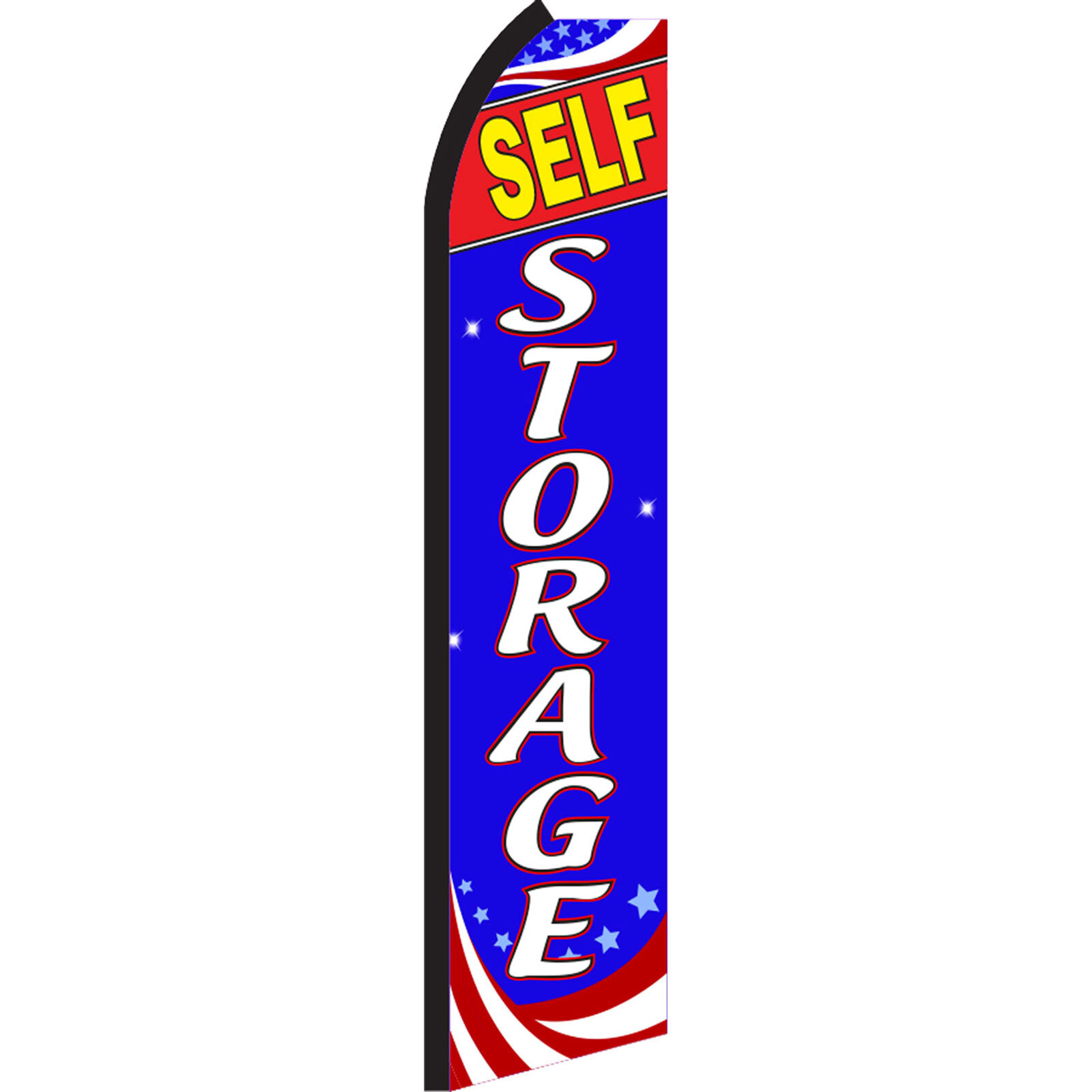 Self Storage Rwb 2 1/2 ft X 11 1/2 ft Polyester Swooper Flag