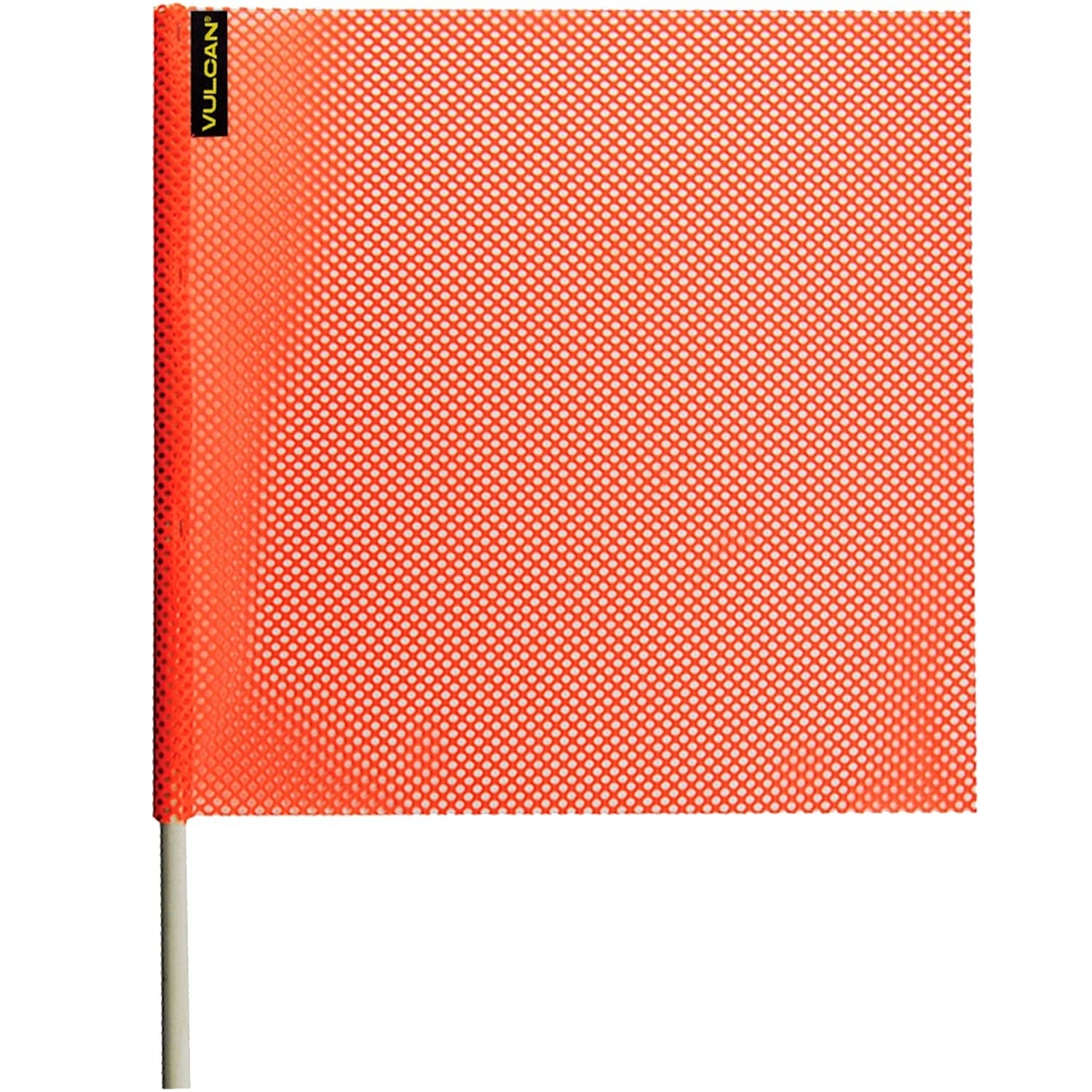 Safety Flag with Dowel – Bright Orange – Jersey Mesh Construction – 18 Inch x…
