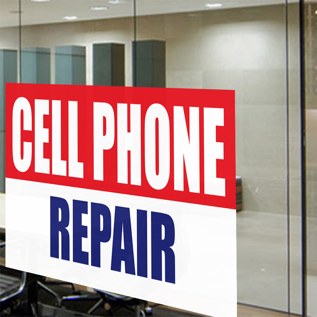 Decal Stickers Cell Phone Repair Promotion Business Vinyl Store Sign Label
