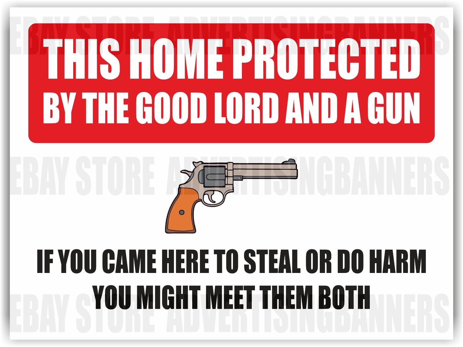 THIS HOME PROTECTED YARD Sign Corrugate Plastic with H-Stakes Lawn Sign security